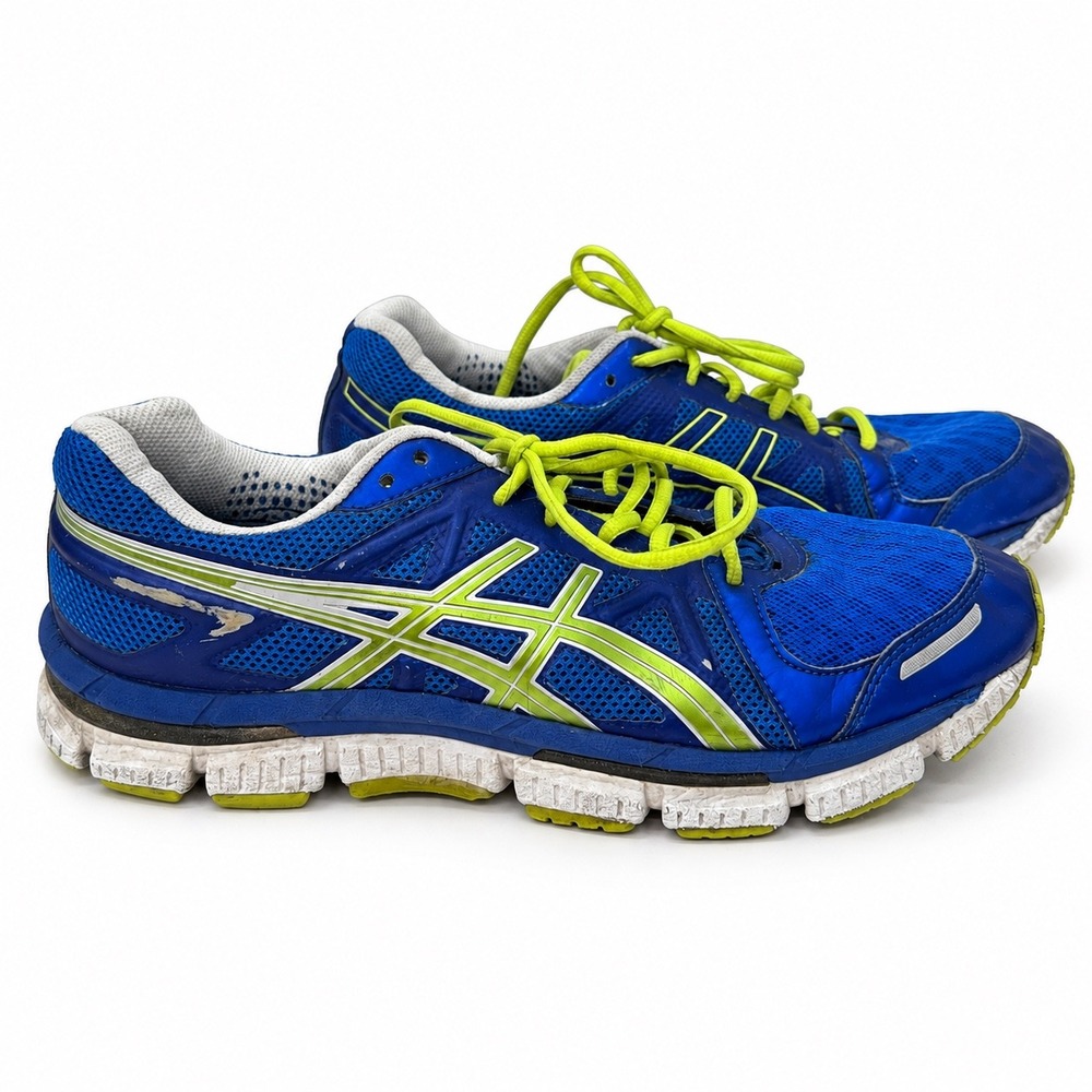 Asics Gel-Neo33 Running Shoes Mens 9.5 Blue Neon Green T222N Sneakers Casual
